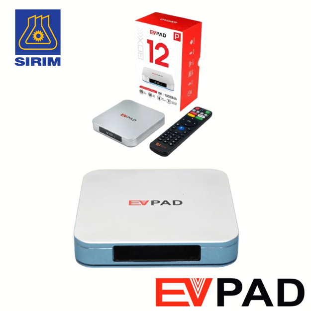 Picture of EVPAD 12P TV Box 8K 4+64GB | 1000M LAN | Google Asistant Voice Control | 1 YEAR WARRANTY
