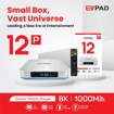 Picture of EVPAD 12P TV Box 8K 4+64GB | 1000M LAN | Google Asistant Voice Control | 1 YEAR WARRANTY